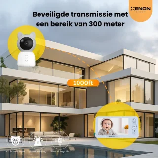 XENON Slimme babyfoon met camera en monitor