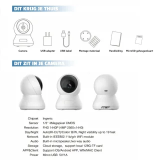 XOOZI Qt32 Babyfoon met Camera en App