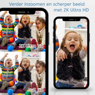 XOOZI Qt64 Babyfoon met Camera en 64GB Geheugenkaart