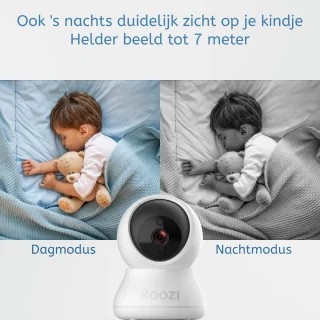 XOOZI Qt64 Babyfoon met Camera en 64GB Geheugenkaart