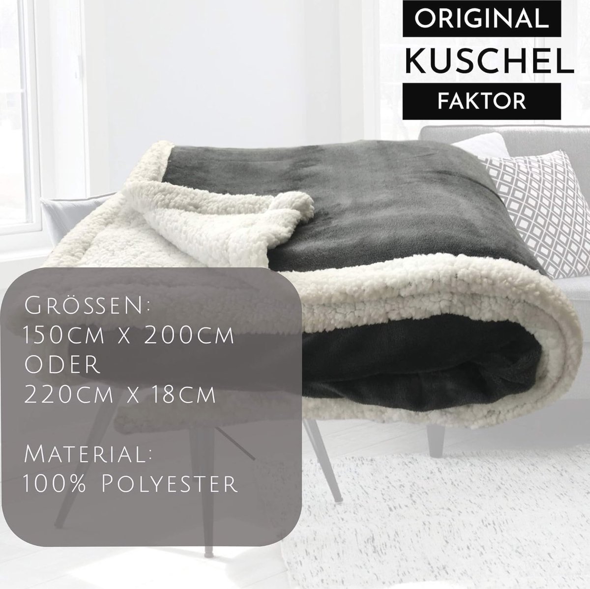 XXL Fleece Deken 150x200 cm Fluweelzacht Knuffeldeken