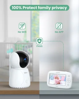 Yoton YB03 Babyfoon met Camera Wit