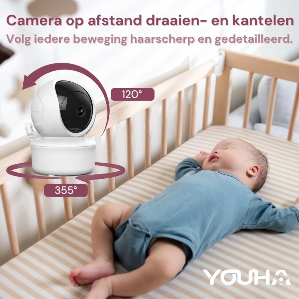 Youha Babyfoon Baby6T met Camera en Kleurenbeeldscherm