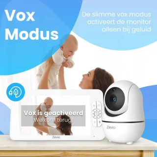 Zevio XL Elite Babyfoon met 7 Inch HD Camera