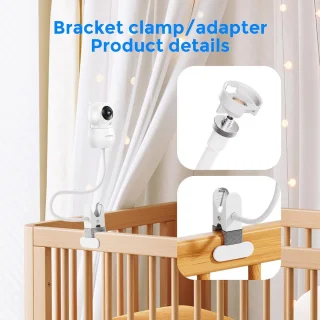 Zwanenhals Cliphouder voor Babymonitor (1/4" Schroefdraad)