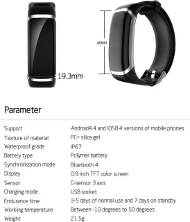 DrPhone L4 Pro 2 Smartwatch Zwart/Zilver