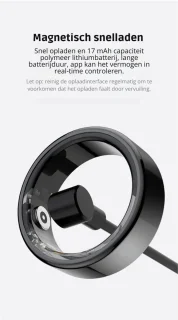 DrPhone RingSense V2 Smart Ring - EU maat 57 - Rose Goud