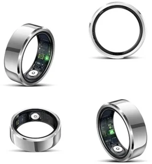 De DrPhone RingSense V2 Smart Ring - EU maat 67 - Zilver in één oogopslag