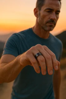 DrPhone RingSense V3 Smart Ring Europa maat 65 Zwart