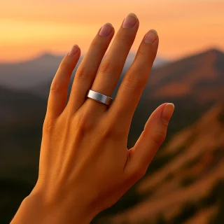 DrPhone RingSense V3 Smart Ring maat 54 zilver inclusief case