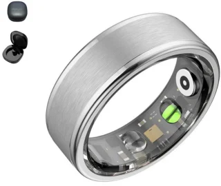 DrPhone RingSense V3 Smart Ring maat 54 zilver inclusief case