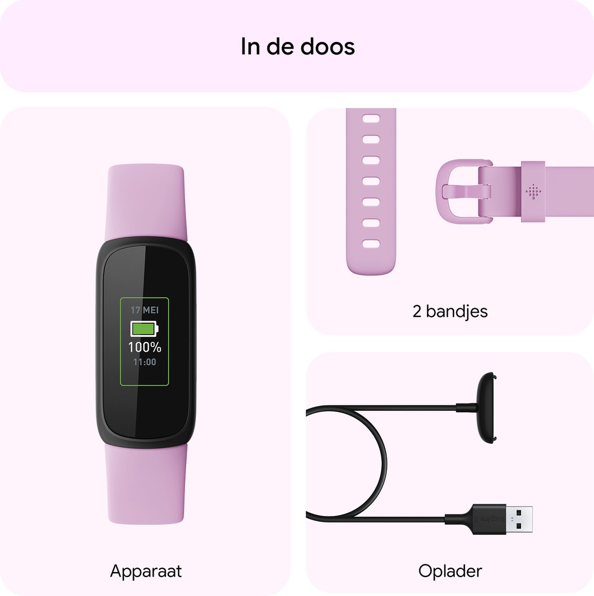 Fitbit Inspire 3 Paars