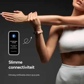 Huvox Stappenteller Horloge Roze