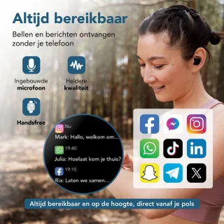 KIMO DIRECT Activity Tracker - Smartwatch - Zwart