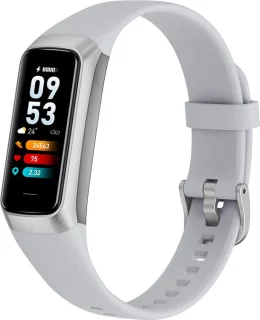 Kiraal Charge Fit Smartwatch Grijs Heren Dames