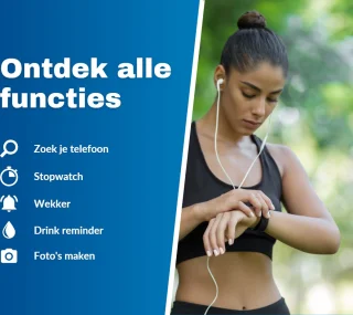 Kiraal Charge Fit Smartwatch Rose Heren Dames