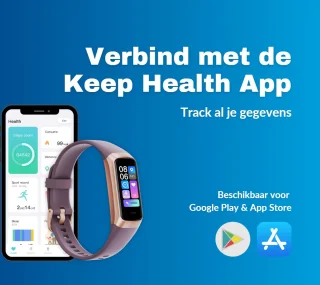 Kiraal Charge Fit Smartwatch Rose Heren Dames