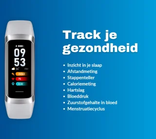 Kiraal Charge Fit Smartwatch Rose Heren Dames