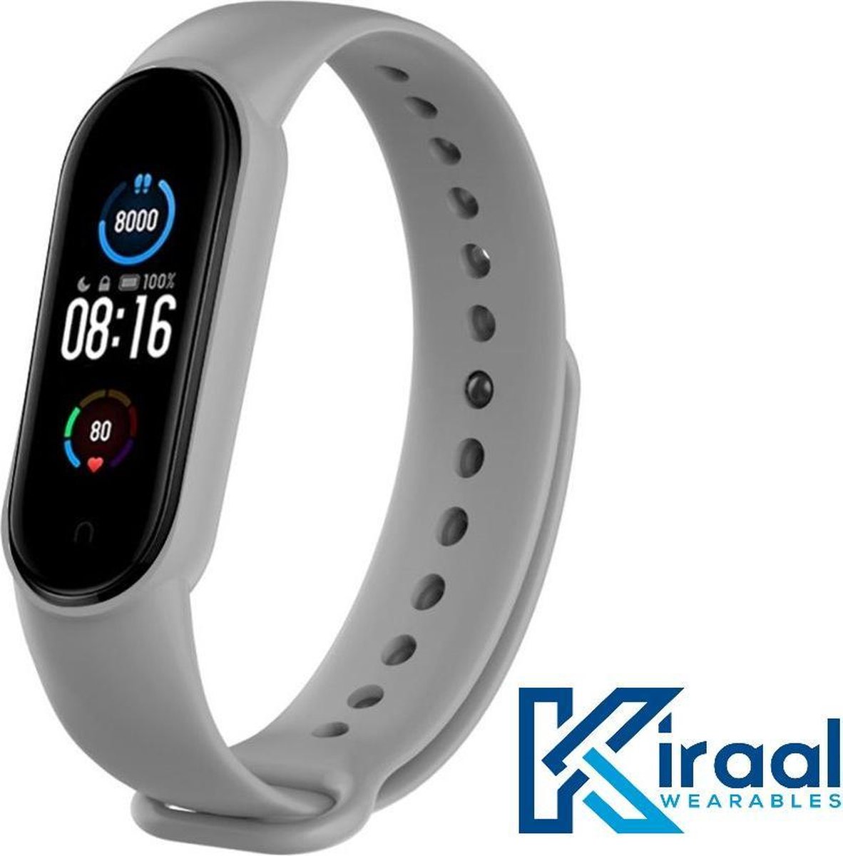 De Kiraal Ultra Smartwatch Grijs Heren Dames in één oogopslag