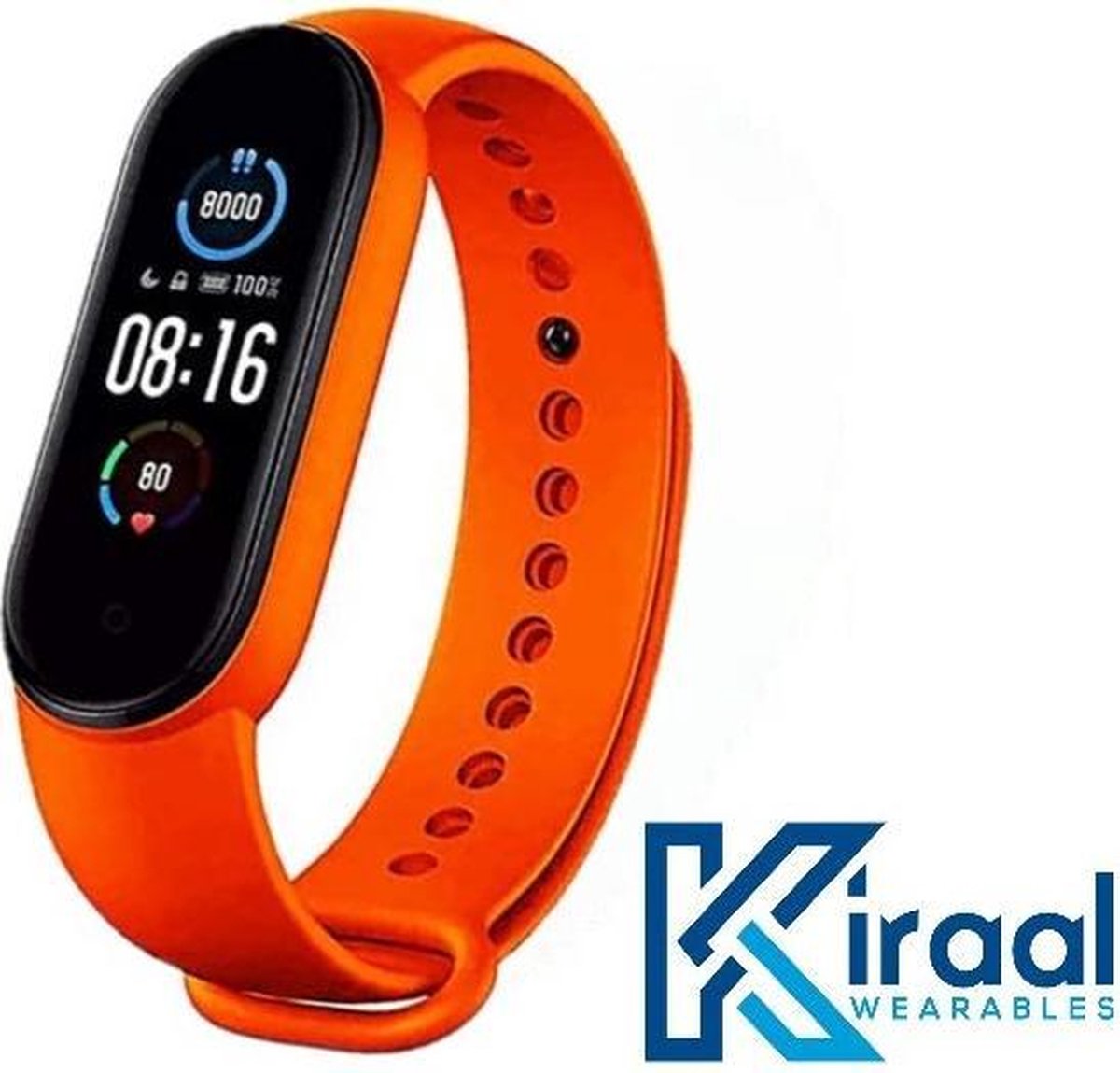 De Kiraal Ultra Smartwatch Oranje Heren Dames in één oogopslag