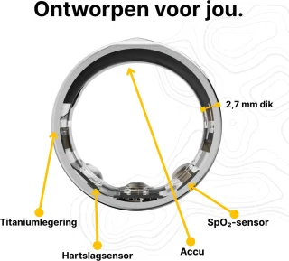 Wat vinden we goed aan de Kuno Ring 2 Smart Ring Zilver Maat 8
