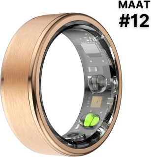 Wat vinden we goed aan de Kuno Smart Ring (Slimme ring) - Goud - Maat 12