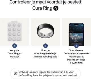 Oura Ring 4 Zwart - Maat 10