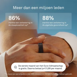 Oura Ring 4 - Zwart - Maat 6