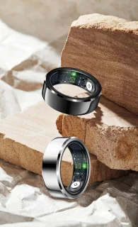 Parya Smart Ring Zwart Maat 62