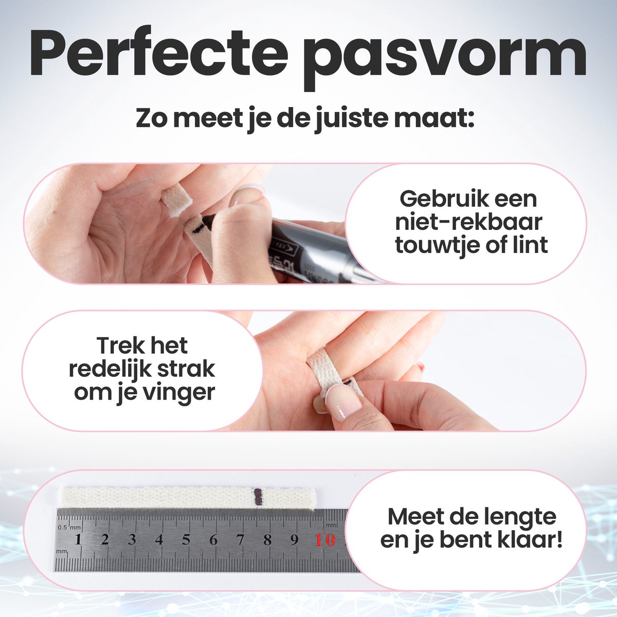 Saaf Smart Ring Maat 10 Zwart