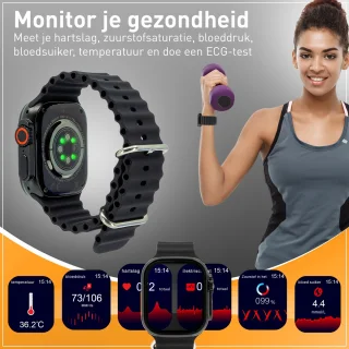 Techancy Smartwatch - Zwart