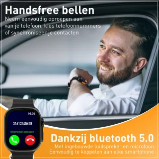 Techancy Smartwatch - Zwart