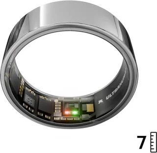 Ultrahuman AIR Smart Ring, Space Silver, maat 7