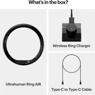 Ultrahuman Ring Air Smartring Maat 12 Aster Black