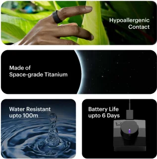 Ultrahuman Ring Air Smartring Maat 12 Matt Grey