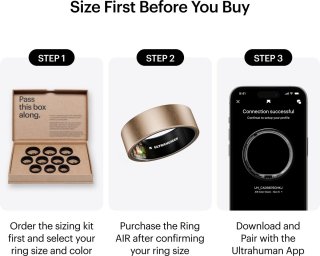 Wat vinden we goed aan de Ultrahuman Ring Air Smartring Maat 5 Brushed Rose Gold