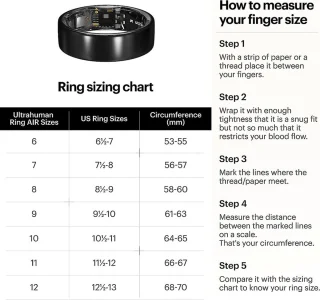 Ultrahuman Ring Air Smartring Maat 6 Gold