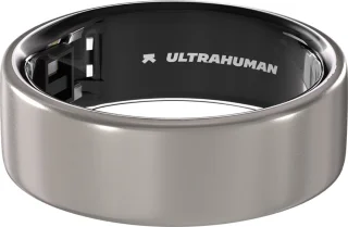 Ultrahuman Ring Air Smartring Maat 9 Raw Titanium