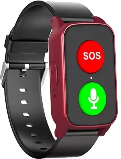 WatchToCare Lifeline Alarmhorloge - Rood review