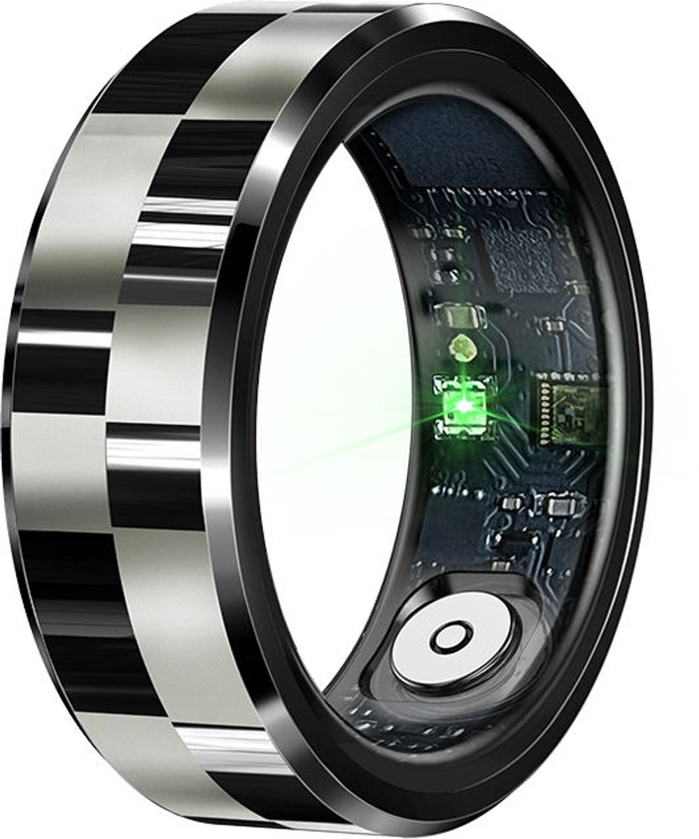 De WizBay Premium Select Aluminium Smart Ring Zwart Zilver #8 in één oogopslag