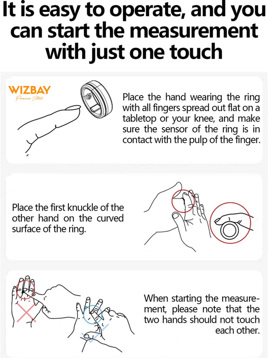 Wat vinden we goed aan de WizBay Premium Select FlashSense Smart Ring Zwart