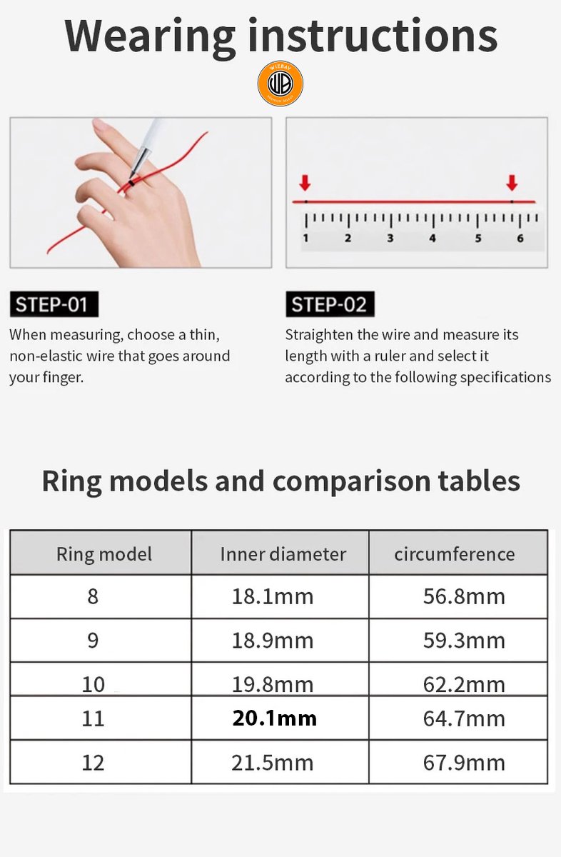 Wat vinden we goed aan de WizBay Premium Select Zwarte FrostLook Smart Ring #12