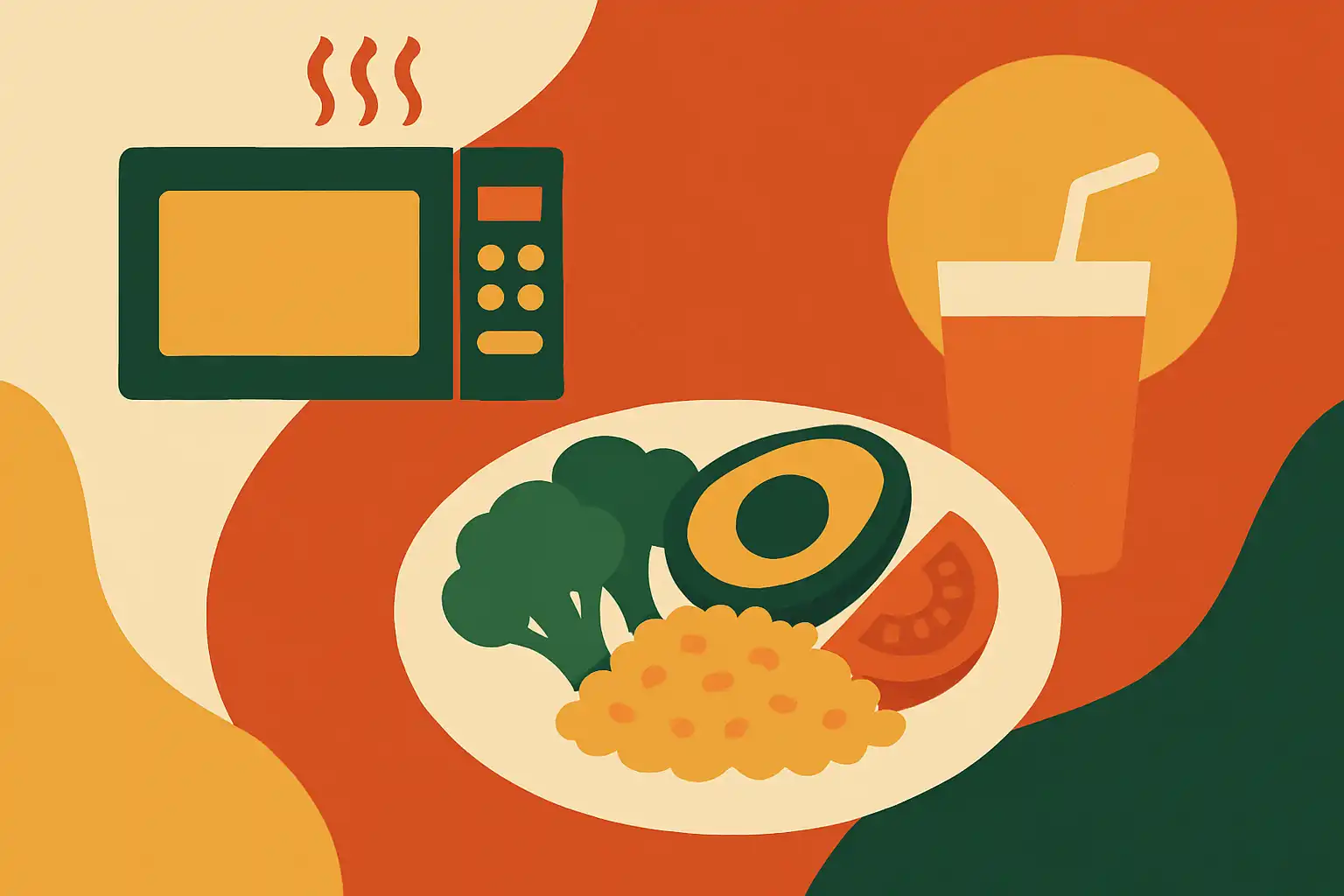 De perfecte lunchpauze: gezonde powerlunches uit de combimagnetron voor thuiswerkers