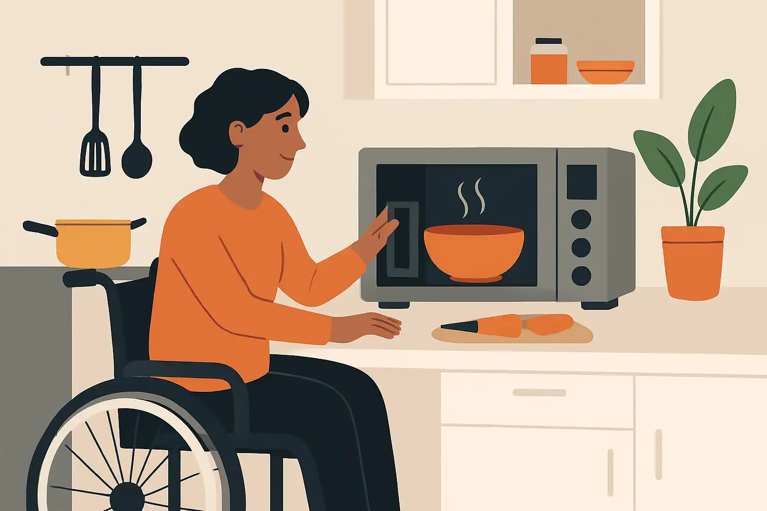 Koken makkelijker met beperkte mobiliteit: praktische oplossingen met je combimagnetron