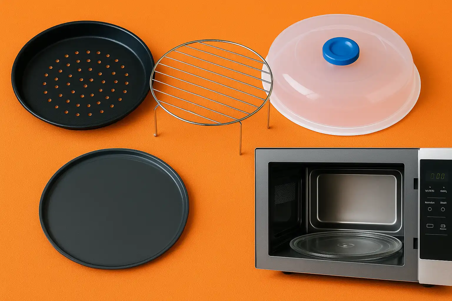 Onmisbare accessoires voor je combimagnetron: van crispplaat tot stoomdeksel