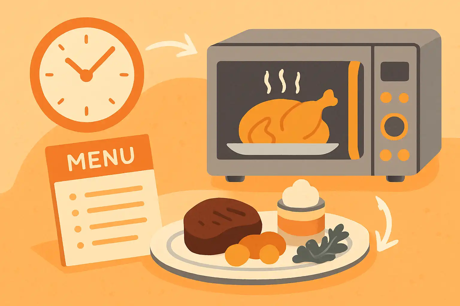 Zo host je een meergangen diner met alleen je combimagnetron: menuplanning en timingtrucs