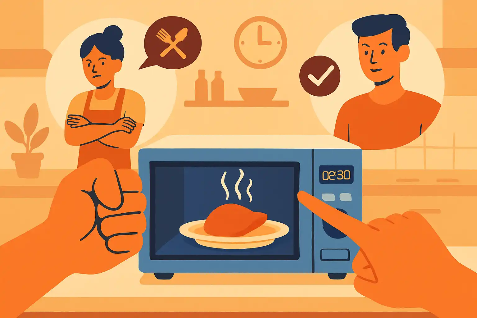 Zo voorkom je keukengevechten: etiquette en slimme regels voor gedeelde combimagnetrons