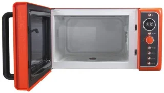 Magnetron met Grill en CRISP-Functie, 25 Liter, Vrijstaand, Vintage Stijl, 900W