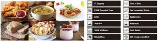 5-in-1 Airfry-magnetron met grill en hete luchtfunctie - 900 W, 27 L, 28 automatische programma's