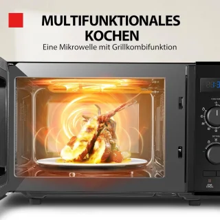3-in-1 Magnetron met Grill en Combinatiefunctie - 23L - 900W - Energiebesparend